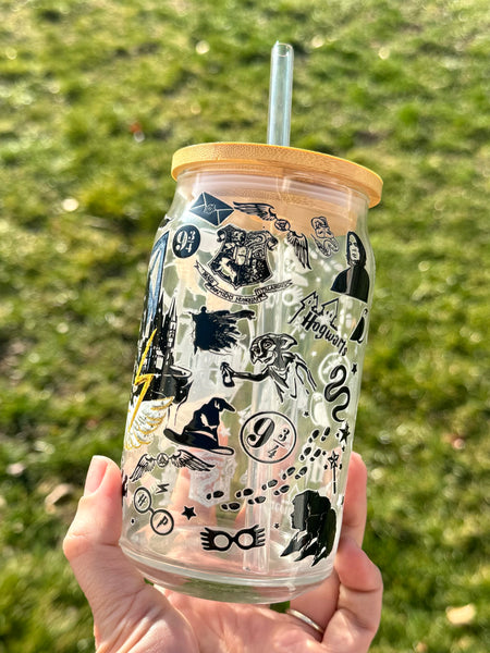 Wizards 16oz Glass Tumbler