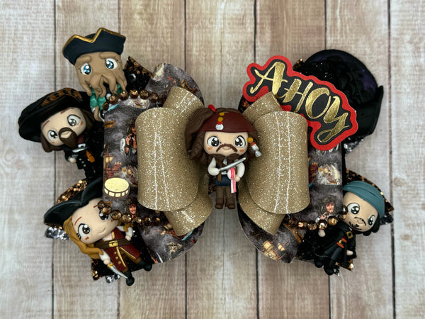 Pirate 2in1 Shaker Ears with Removable Bow