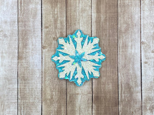 Blue Snowflake Snapclip