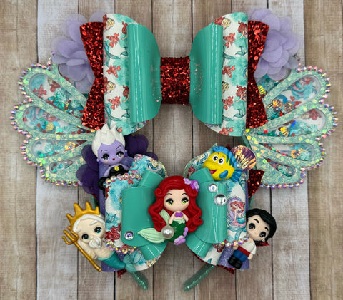 Mermaid 2in1 Shaker Ears with Removable Bow