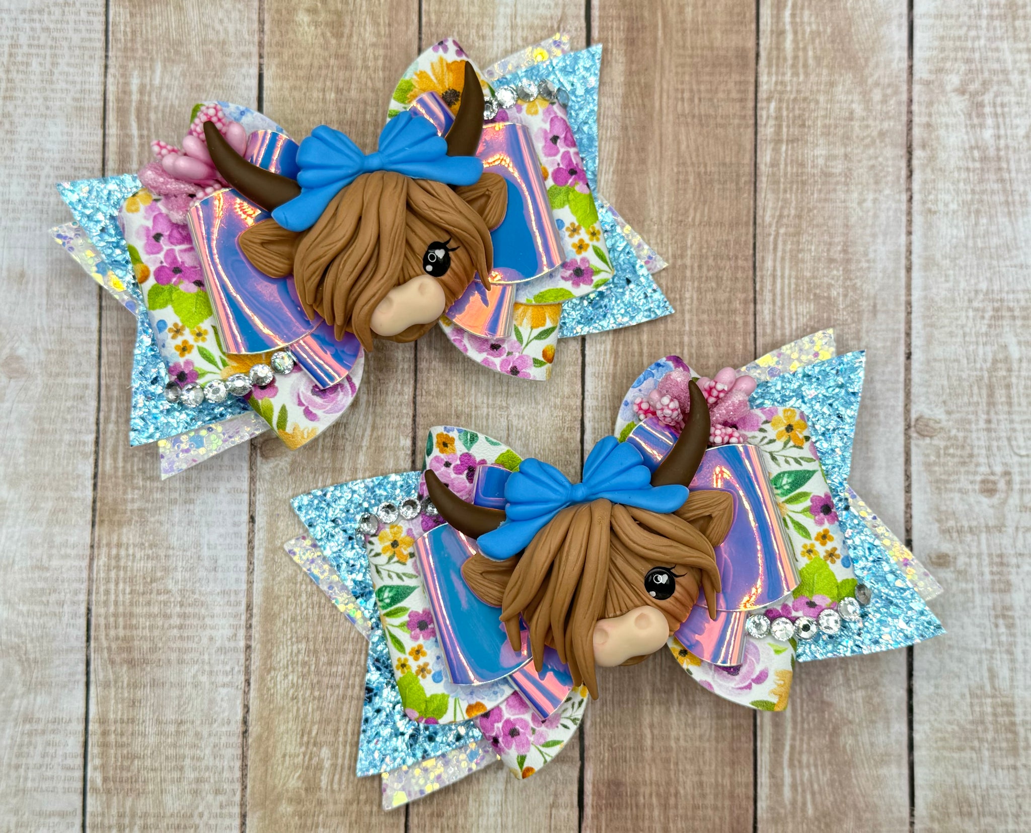 Floral Cow Franchi Piggies