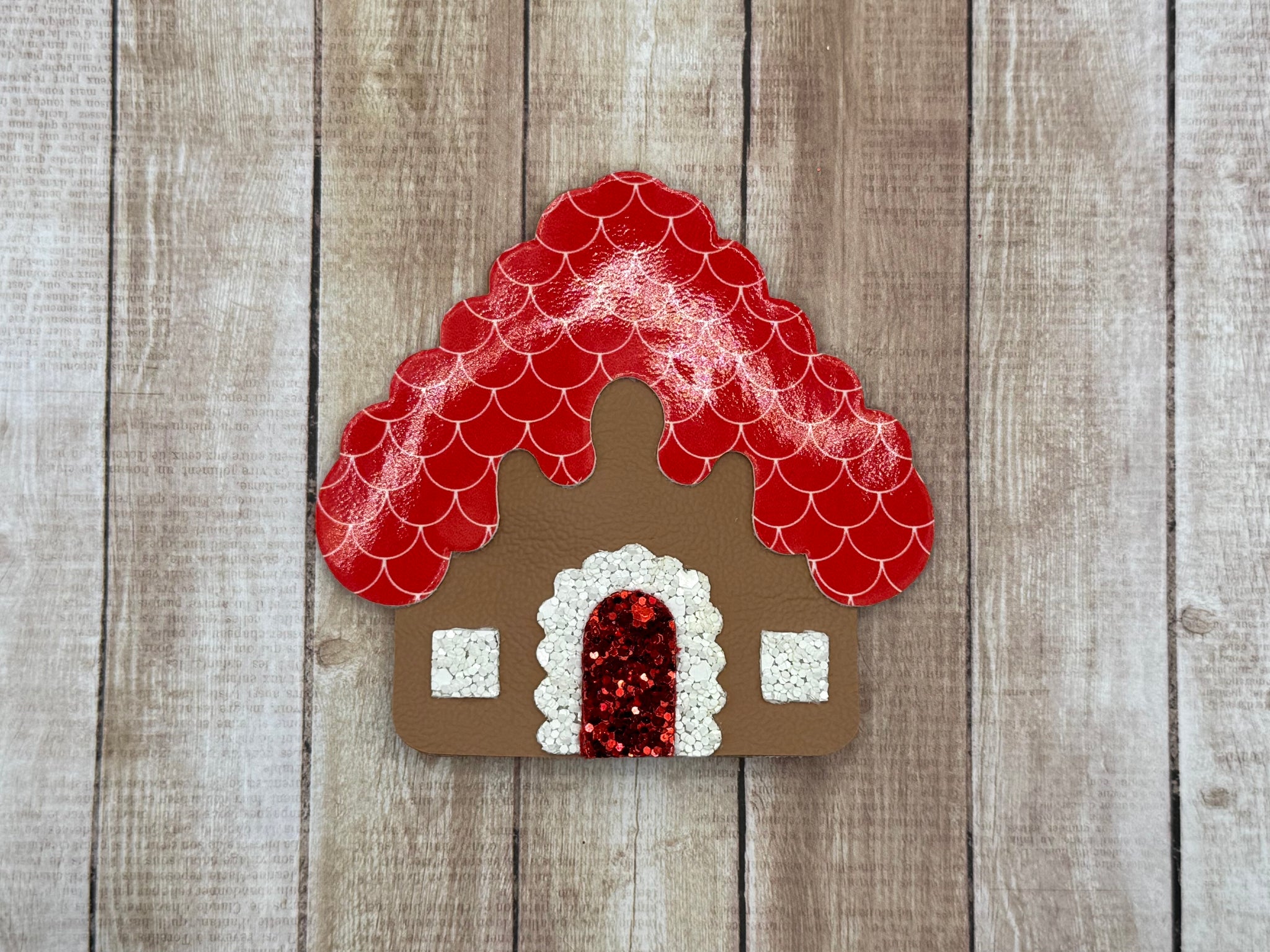 Red Gingerbread House Clip
