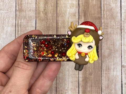 Reindeer Resin Clip