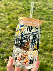 Wizards 16oz Glass Tumbler