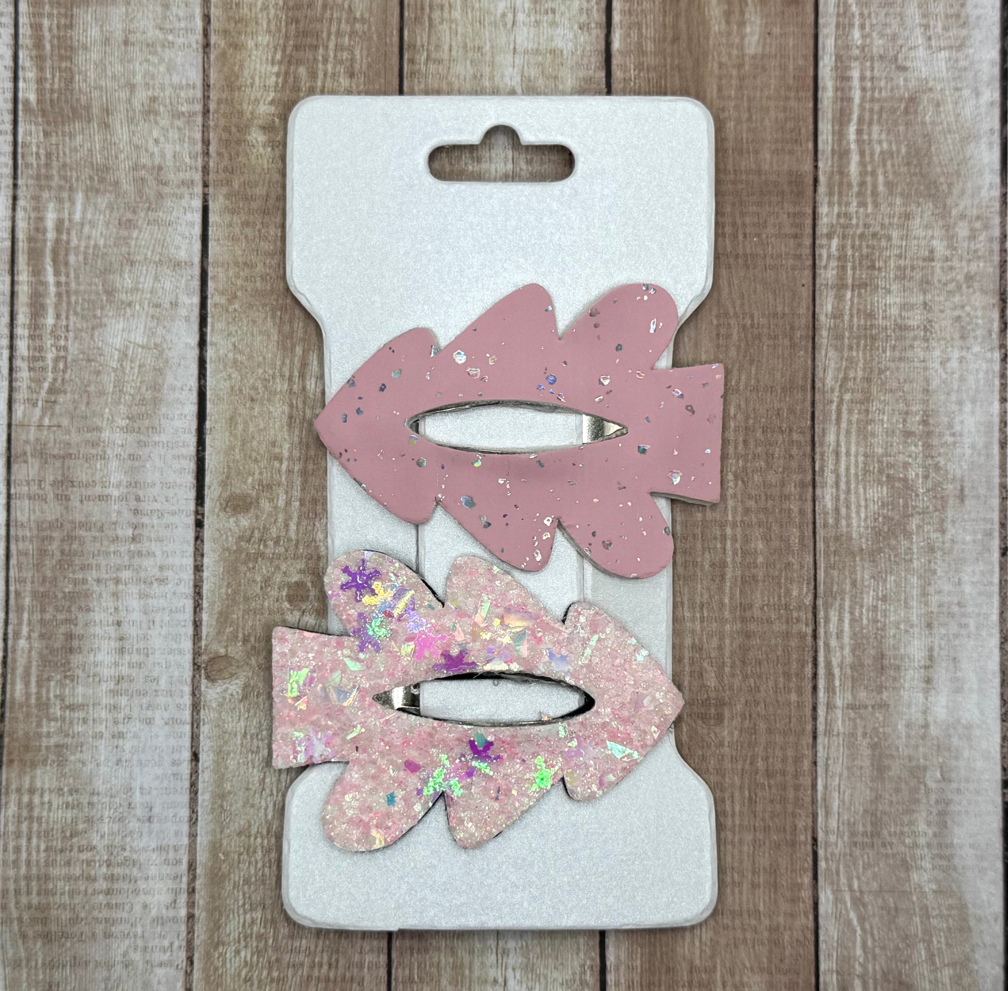 Pink Sparkle Tree Snapclip Set