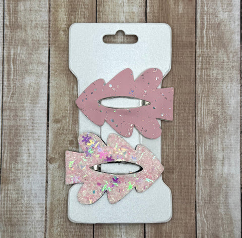 Pink Sparkle Tree Snapclip Set