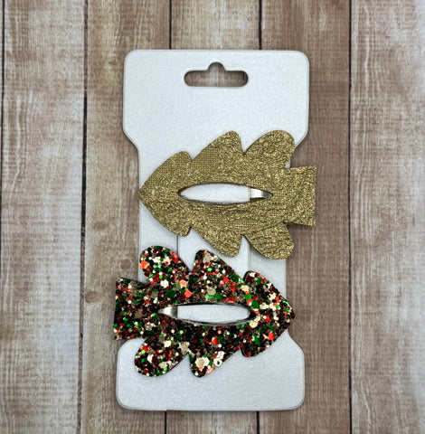Gold Lace Tree Snapclip Set