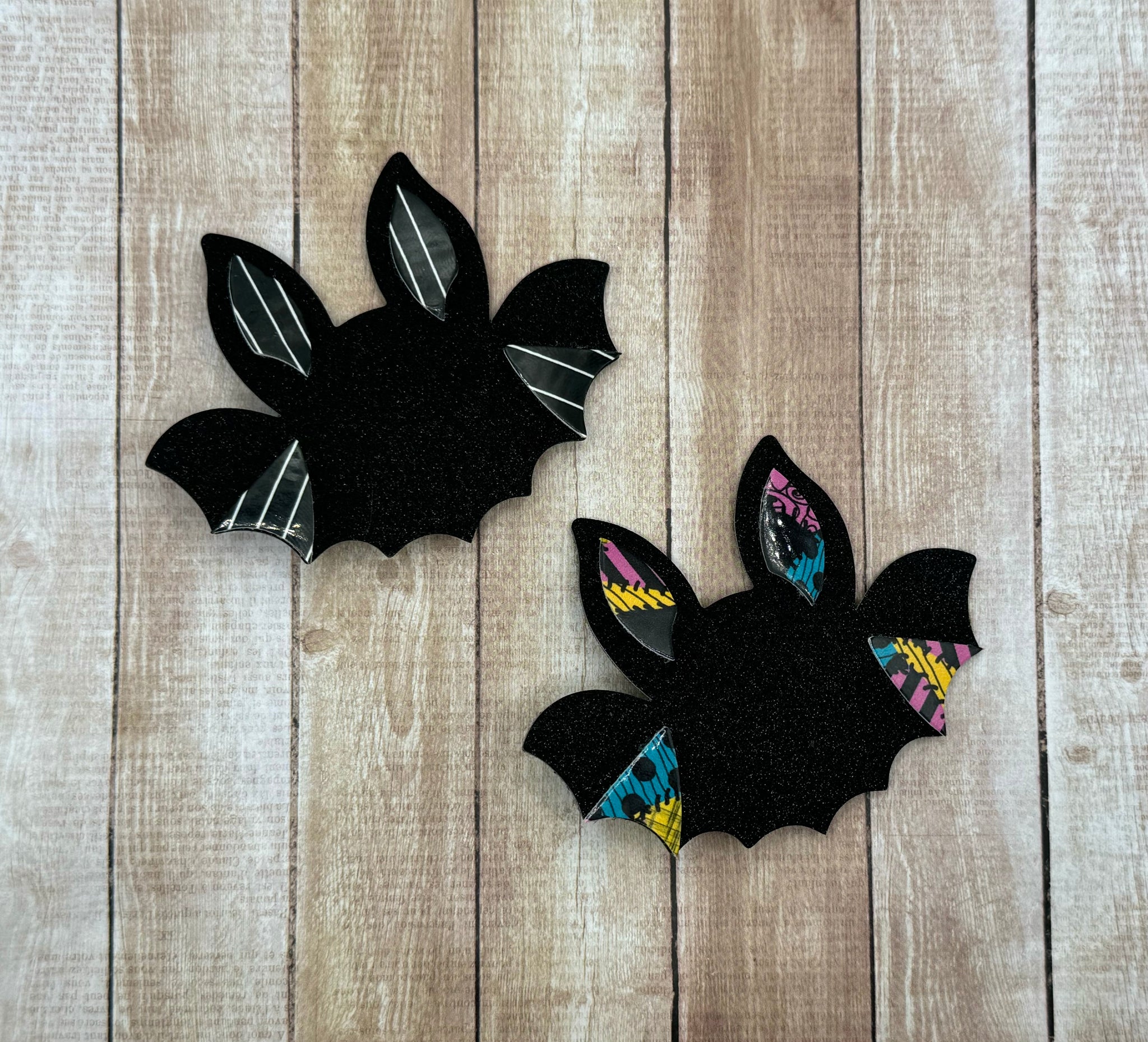 Jack&Sally Bat Clips Pair