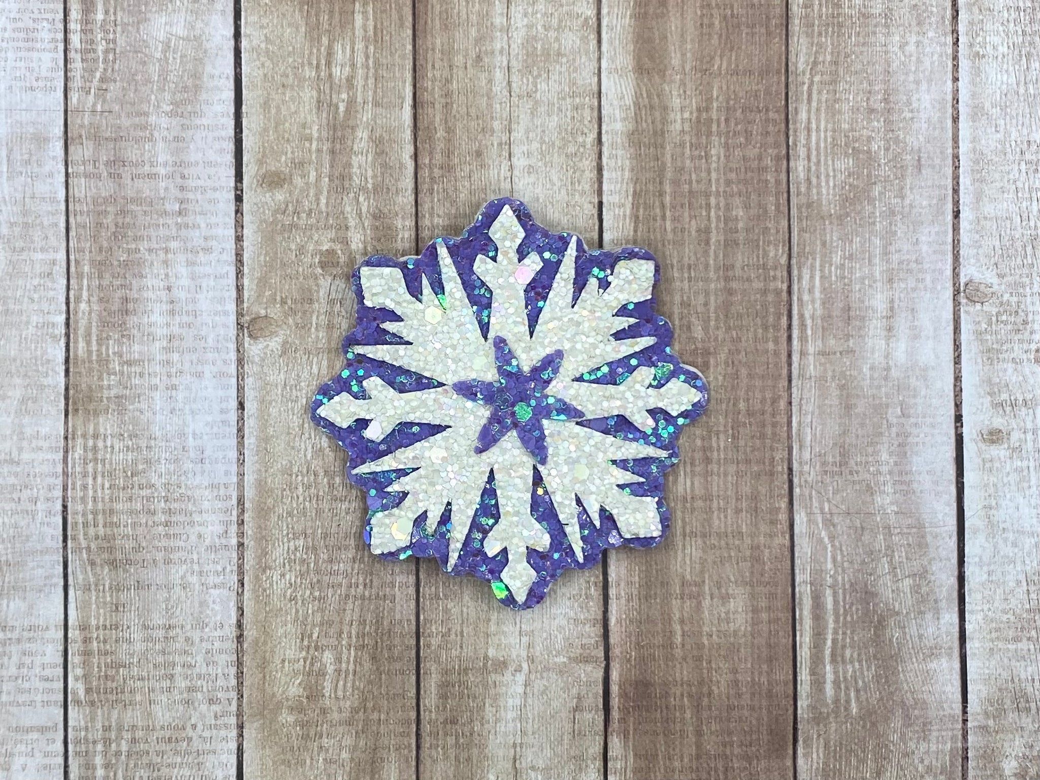 Purple Snowflake Snapclip