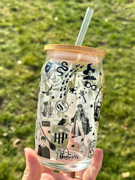 Wizards 16oz Glass Tumbler