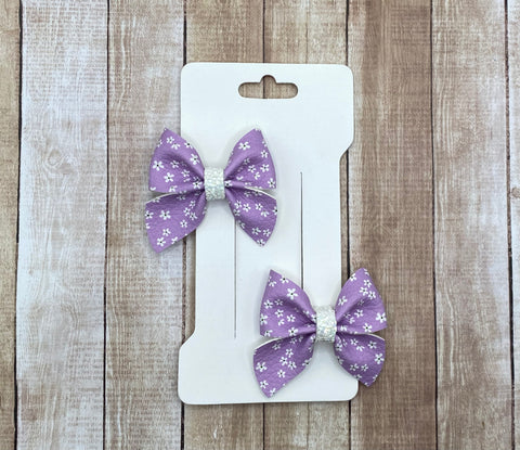 Purple Floral Micro Ladylike Piggies