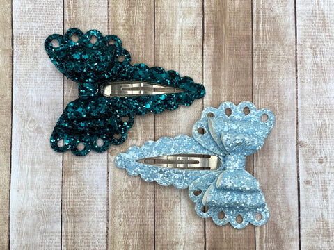 Blue Butterfly Snapclip Set