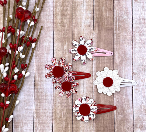 Valentine Flowers Snapclip Set