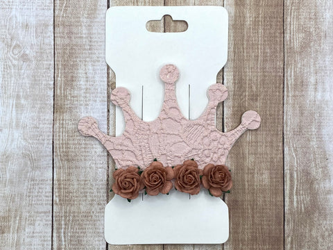 Blush Crown Snapclip